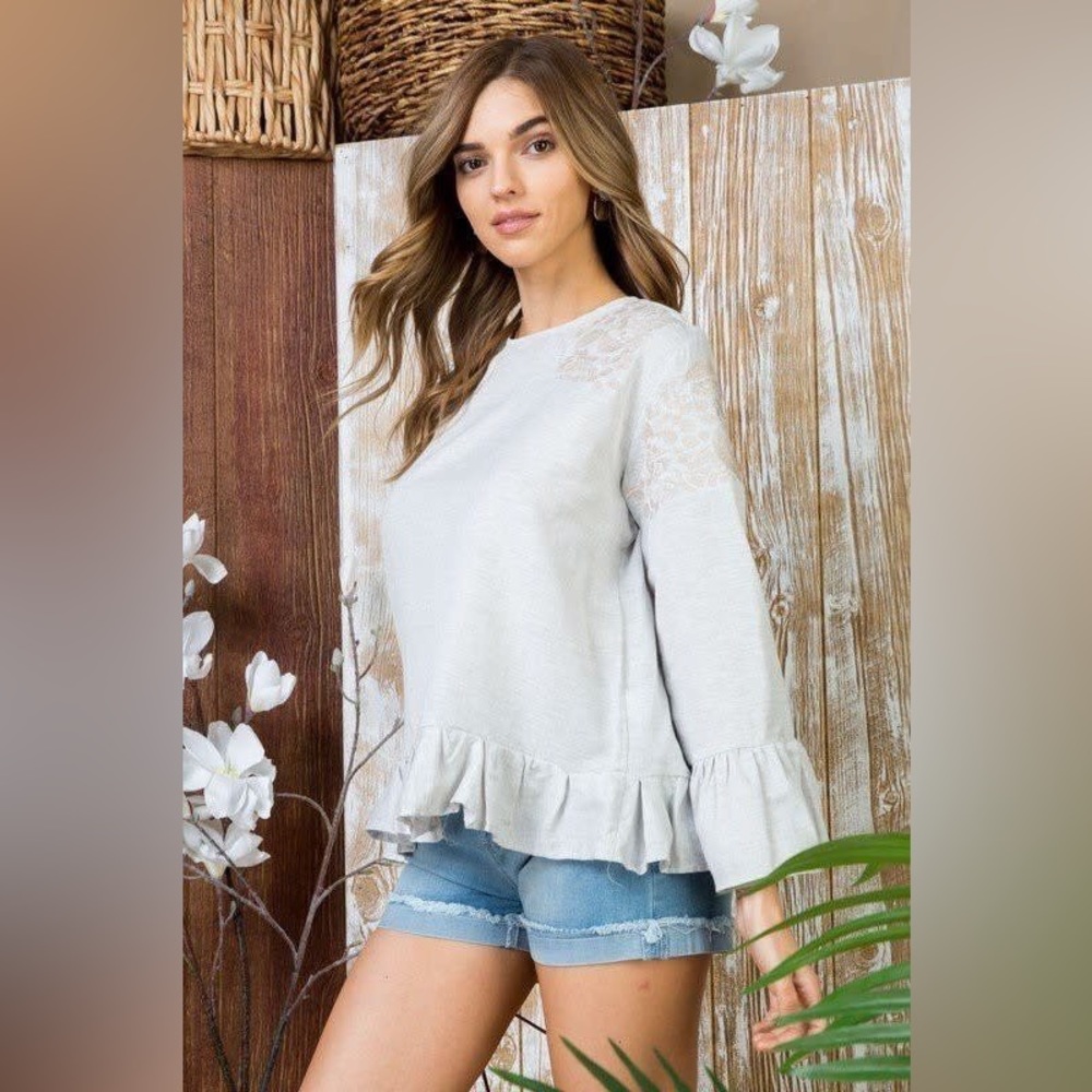 Zara Boho Embroidered Top